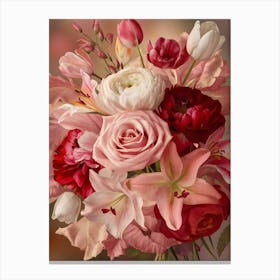 Bouquet Of Roses 3 Canvas Print