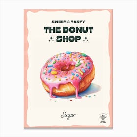 Sugar Donut The Donut Shop 2 Canvas Print