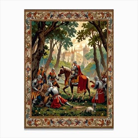 Knights In The Forest Canvas Print