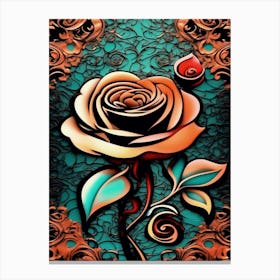 Abstract Rose Canvas Print