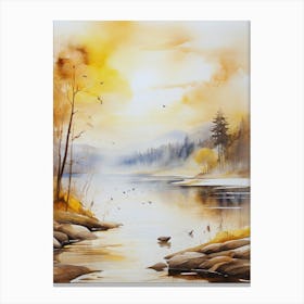 Sunset By The River 13 Canvas Print