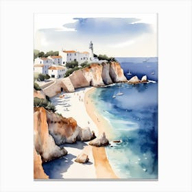 Spanish Ses Illetes Formentera Travel Poster (20) Canvas Print