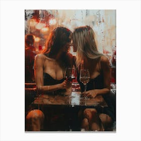 Two Women Kissing 3 Canvas Print