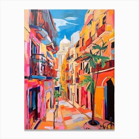 Valencia Spain 6 Fauvist Painting Canvas Print