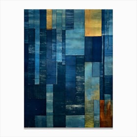 Blue Squares Canvas Print