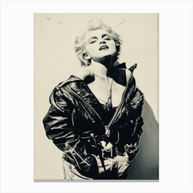 Madonna Music Singer Vintage Canvas Print