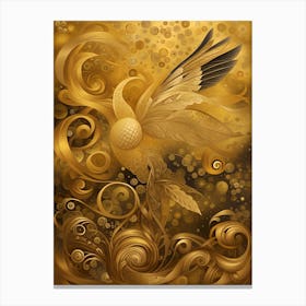 Golden Phoenix Canvas Print