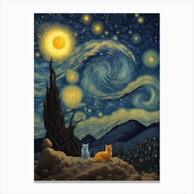 cats like Vincent like Vincent Canvas Print