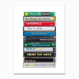 The Stone Roses - Cassette Print Music Poster Canvas Print