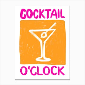 Cocktail O'clock Canvas Print