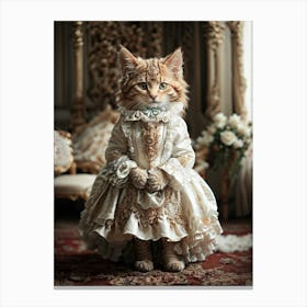 Victorian Cat 3 Canvas Print