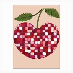 Cherry Heart Canvas Print