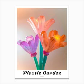 Dreamy Inflatable Flowers Poster Fuchsia 1 Canvas Print