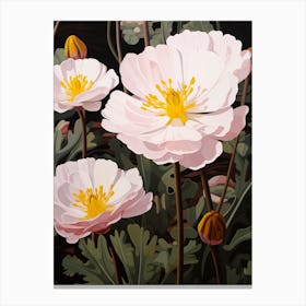 Flower Illustration Portulaca 1 Canvas Print