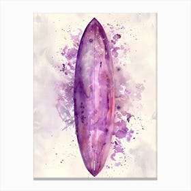 Purple Surfboard Canvas Print Canvas Print