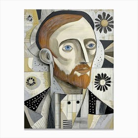 Man Abstract Portrait Canvas Print