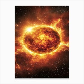 Sun In Space Canvas Print