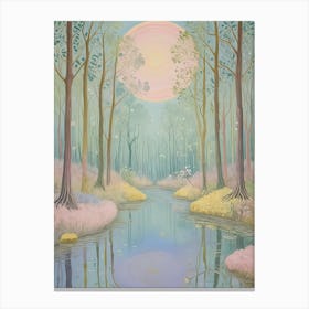 Forest In Soft Hues Canvas Print