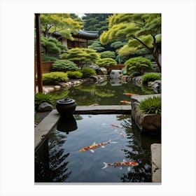 Koi Pond Canvas Print