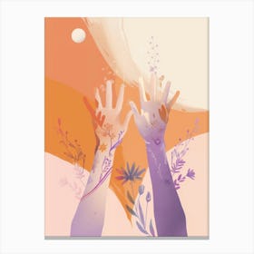 Hands Up To The Sky Canvas Print