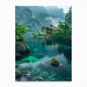 Lake In The Mountains 23 Canvas Print