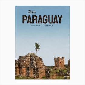 Visit Paraguay Canvas Print