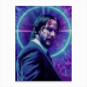 John Wick Chapter 3 Parabellum (Keanu Reeves) In A Pixel Dots Art Style Canvas Print