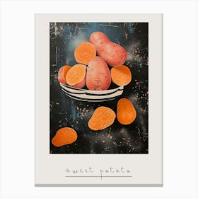 Art Deco Sweet Potato 2 Poster Canvas Print