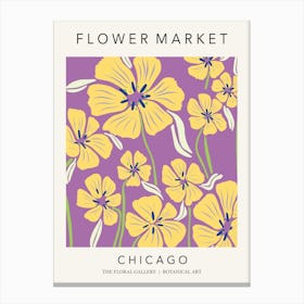 Chicago Flower Market Canvas Print