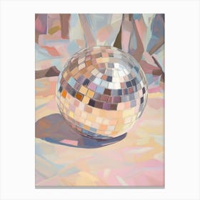 Pastel Disco Ball Canvas Print