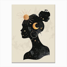 Silhouette Of A Woman 39 Canvas Print