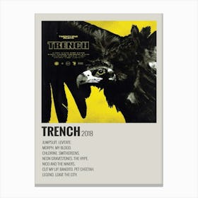 Trench 2018 Music Poster Canvas Print