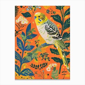 Spring Birds Budgerigar 1 Canvas Print