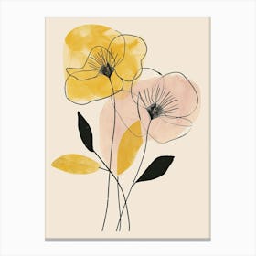 Amsterdam Flower Market Boho Minimalist Style 1 Canvas Print