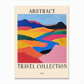 Abstract Travel Collection Poster Niger 1 Canvas Print