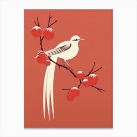 Minimalist Mockingbird 4 Illustration Canvas Print