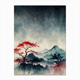 Chinese Landscape Painting 20 Canvas Print