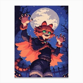 Halloween Cat Canvas Print