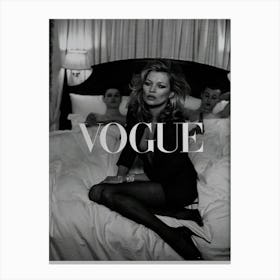 Kate Moss Vogue Vintage Canvas Print