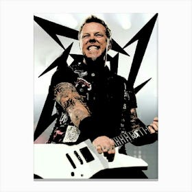 James Hetfield Metallica band music Canvas Print