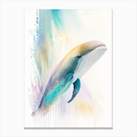 Baird S Beaked Whale Storybook Watercolour  (3) Canvas Print