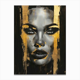 Gold And Black Canvas Print 35 Canvas Print