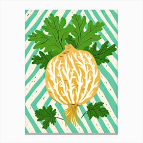 Celeriac Summer Illustration 5 Canvas Print