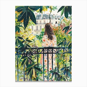 In The Garden Luxembourg Gardens France 4 Canvas Print