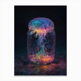 Jar Of Jellyfish Canvas Print