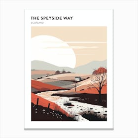 The Speyside Way Scotland 3 Hiking Trail Landscape Poster Canvas Print