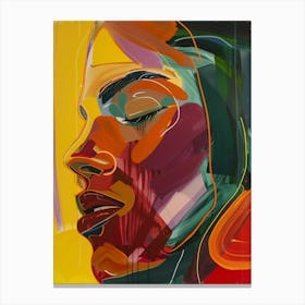 'The Face Of A Woman' 4 Canvas Print