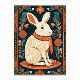 Rabbit In A Scarf, 1449 Canvas Print