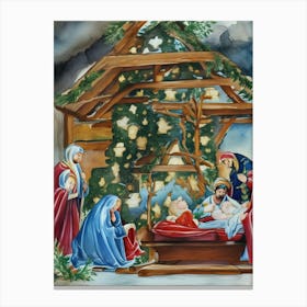 Nativity Scene 24 Canvas Print