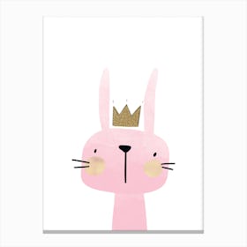 Pink Bunny Canvas Print